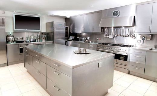 plan inox cuisine de travail