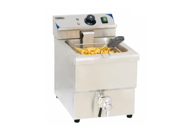 Friteuse électrique avec vanne de vidange 8 littres